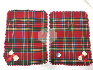 Tris Centrini Tartan Con Fiocco