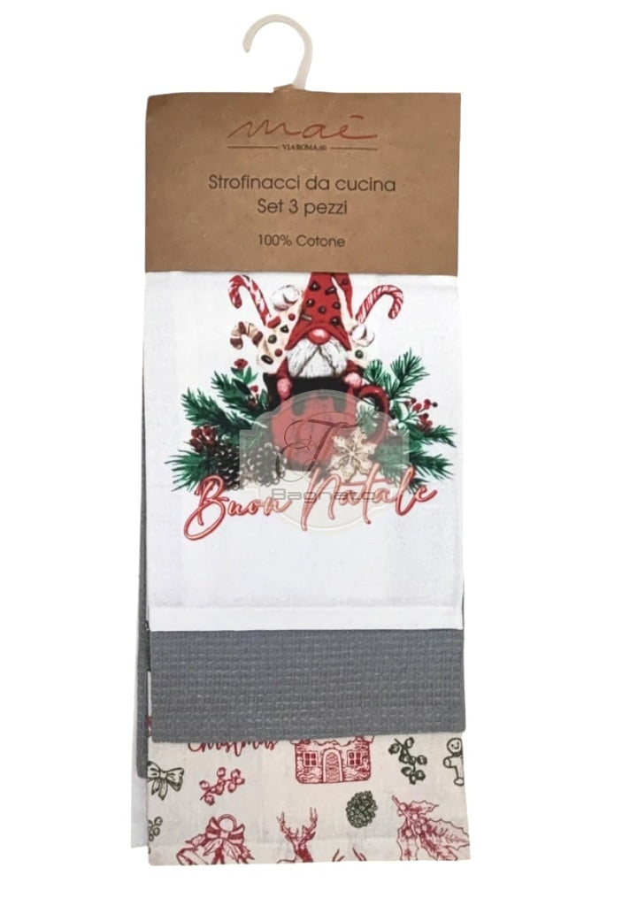 Tris Strofinacci Christmas Cucina