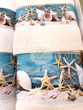 Carica l&#39;immagine nel visualizzatore di Gallery, Asciugamani 3+3 Botticelli Sea Coral Blue
