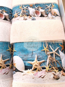 Asciugamani 3+3 Botticelli Sea Coral Blue