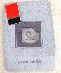 Asciugamano Set 1+1 Pierre Cardin Logo Grigio Asciugamani