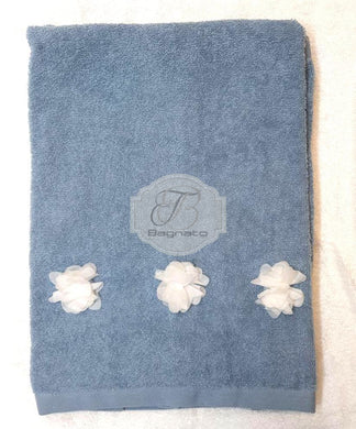 Asciugamano Set 2 Pezzi Vanity Azzurro Asciugamani