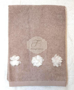 Asciugamano Set 2 Pezzi Vanity Tortora Asciugamani