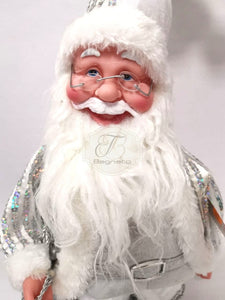 Babbo Natale Silver Con Carillon