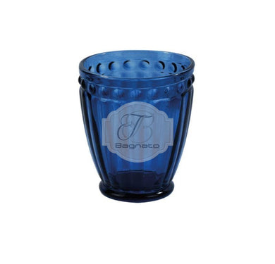 Bicchieri Set 2 Pezzi Rilievo Preziosa Blu Oceano