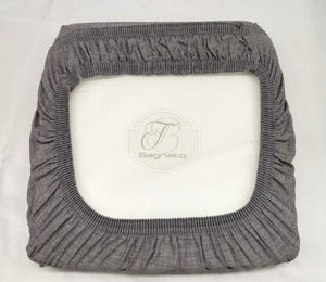 Coprisedia Set 6 Pezzi Con Elastico Grigio
