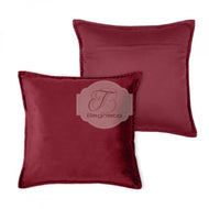 Cuscino Fodera Velluto Bordeaux Via Roma 60