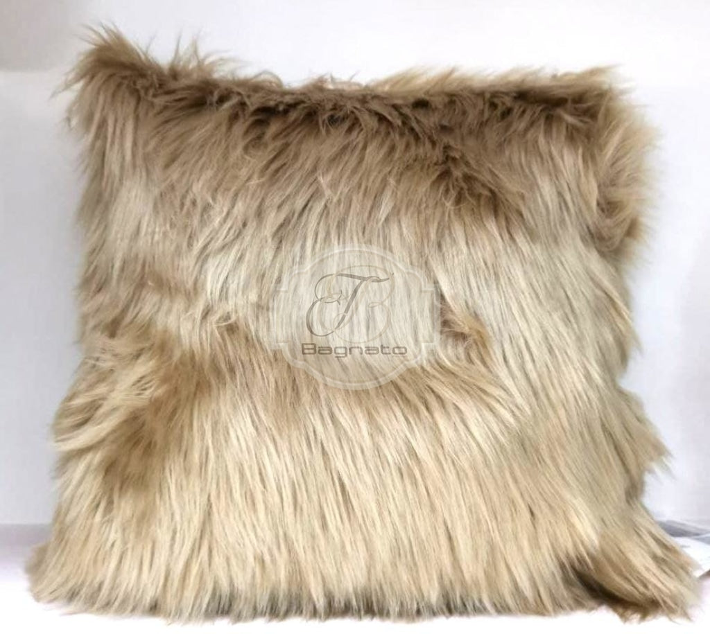 Cuscino Imbottito Pelliccia Beije