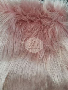Cuscino Imbottito Pelliccia Rosa