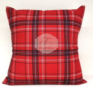 Cuscino Fodera Red Black Cube Christmas