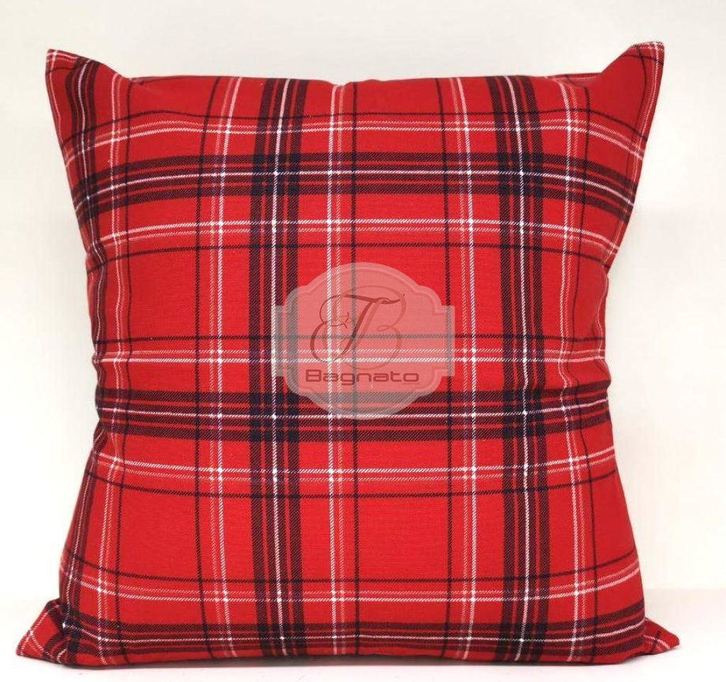 Cuscino Fodera Red Black Cube Christmas