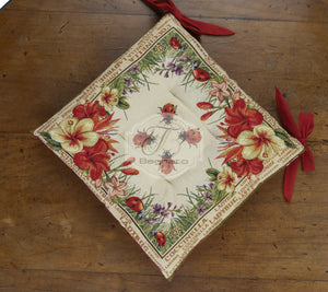 Cuscino Sedia Set 2 Pezzi Gobelin Coccinella Coprisedia