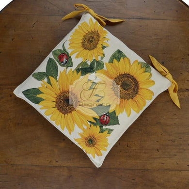 Cuscino Sedia Set 2 Pezzi Sunflower Sfoderabile