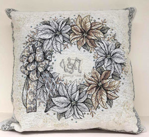 Cuscino Imbottito Rudolph Gobelin Silver Double Face