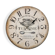 Carica l&#39;immagine nel visualizzatore di Gallery, Orologio Vintage Metal Tea Time Orologio
