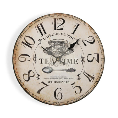 Orologio Vintage Metal Tea Time Orologio