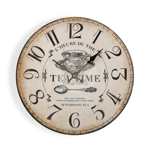 Orologio Vintage Metal Tea Time Orologio