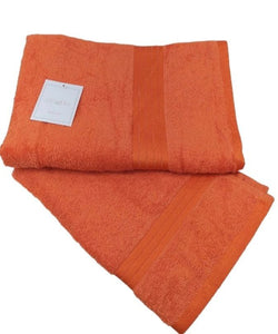 Set 1+1 asciugamani Via Roma.60 arancio
