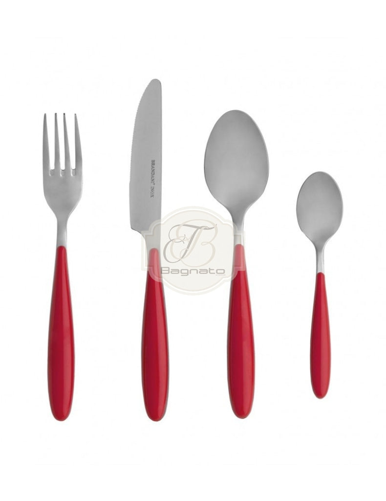 Posate Set 24 Pezzi Red Brandani