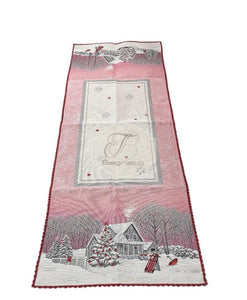 Runner Christmas Village Red