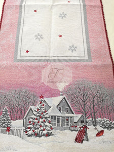 Runner Christmas Village Red