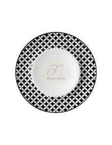 Set 18 pezzi Piatti Tavola Brandani  Porcellana - Bagnato Arredotessile