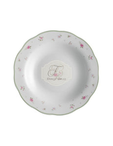 Servizio piatti 18 Pezzi Brandani Pink Flower - Bagnato Arredotessile