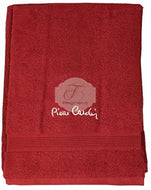 Set 1+1 Pierre Cardin Tinta Unita Rosso Asciugamani