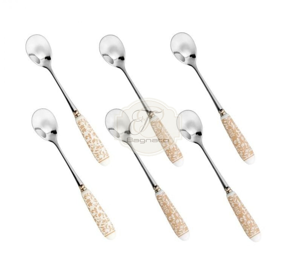 Set 6 Pezzi Cucchiaini Campo Ai Fiori Brandani Posate