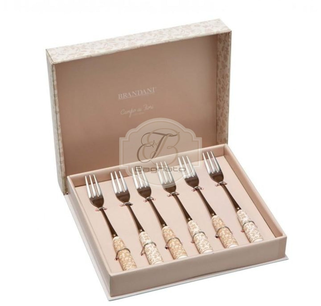Set 6 Pezzi Forchettine Campo Ai Fiori Brandani Posate
