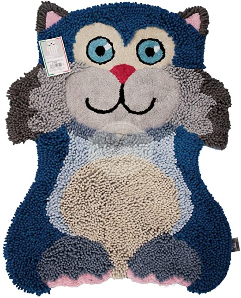 Tappeto Micio Blu