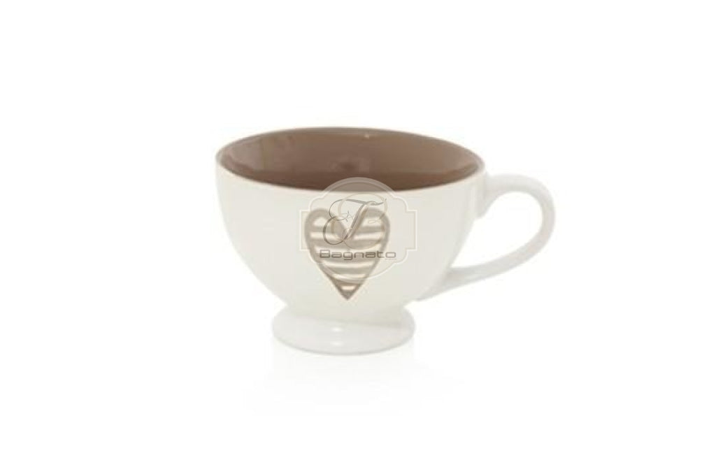 Tazza Colazione Batticuore Stoneware Brandani Tazze