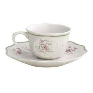 Tazzina caffè set 2  pezzi collezione Nonna Rosa Brandani - Bagnato Arredotessile