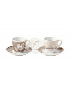 Tazzine Caffè Set 2 Pezzi Batti Batticuore Brandani Tazze