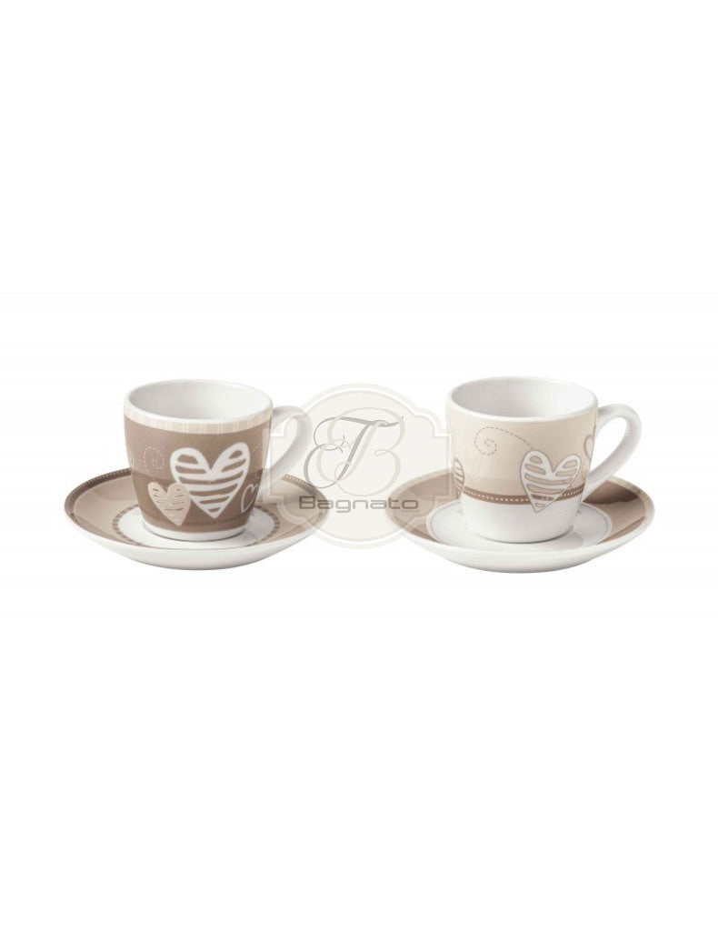 Tazzine Caffè Set 2 Pezzi Batti Batticuore Brandani Tazze
