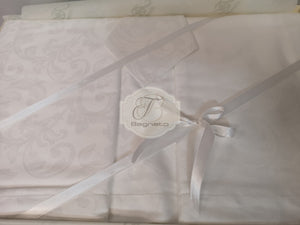 Tovaglia con tovaglioli Art Damasco Luxury - Bagnato Arredotessile