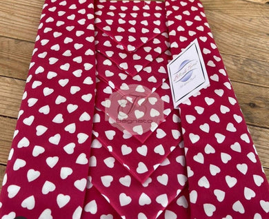 Tovaglia Con Tovaglioli Love Red