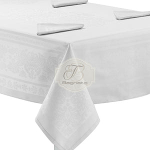 Tovaglia con tovaglioli Preziosa Luxury Classic - Bagnato Arredotessile